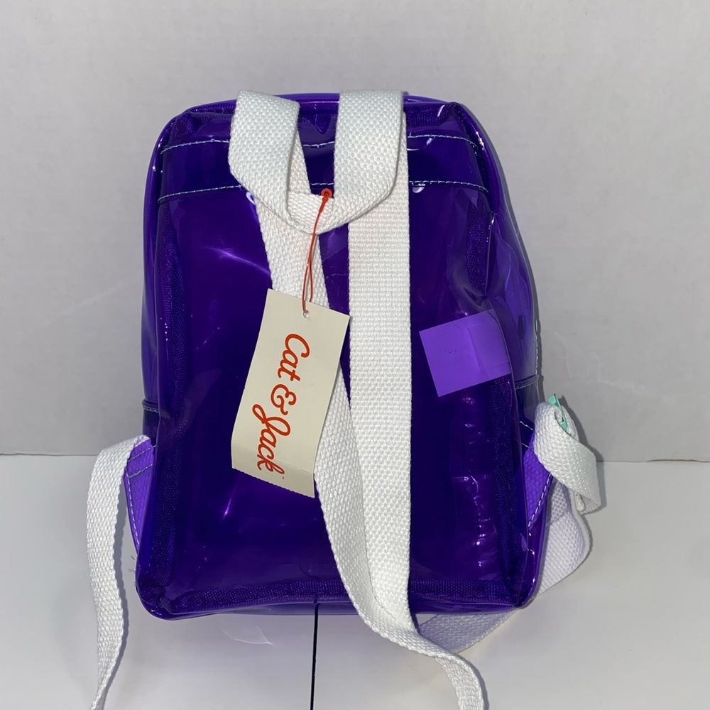NWT Cat& Jack Clear Mini Backpack New - Picture 3 of 4